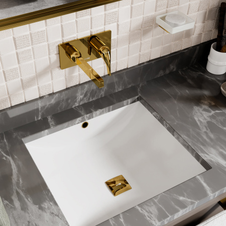 Смеситель для раковины WasserKraft Sauer 7130 золото