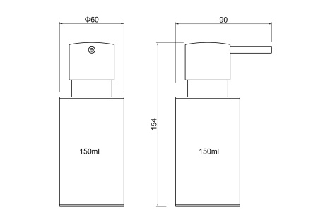 Дозатор для мыла настольный Aquatek Оберон AQ4229CR хром