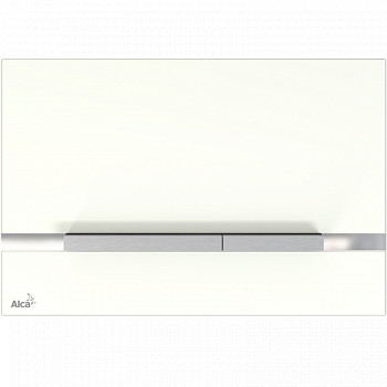 Кнопка смыва AlcaPlast Flat STRIPE-GL1200 белый