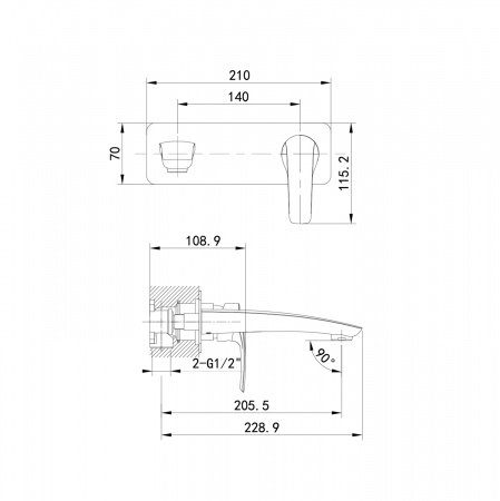 Смеситель для раковины IDDIS Ray RAYWT00i65 белый матовый