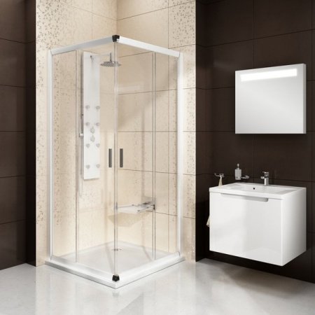 Душевая панель Ravak Totem Jet Glass X01452 с гидромассажем Хром Белый