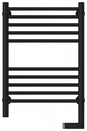 Полотенцесушитель электрический Сунержа Богема 2.0 60х40 черный матовый, подключение правое