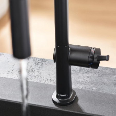 Смеситель для кухни Hansgrohe Talis M54 72806670 черный матовый