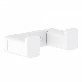 Крючок двойной Hansgrohe AddStories 41755700 белый матовый