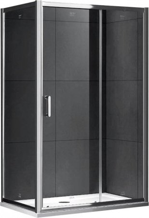 Душевой угол GEMY Victoria 160x90x190 профиль хром, стекло прозрачное
