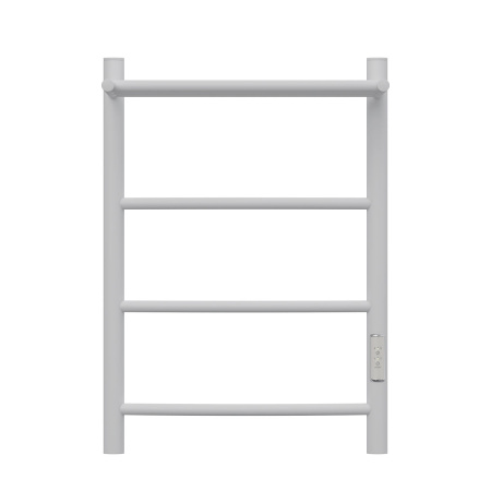 Полотенцесушитель электрический Point Афина PN04846PW П3 400x600 с полкой, диммер справа, белый