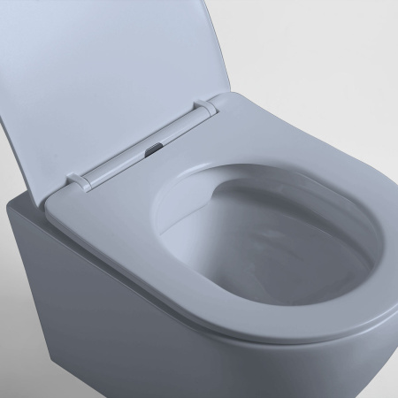 Унитаз подвесной безободковый Vincea Globo VT1-14SMO океан матовый, с сиденьем микролифт