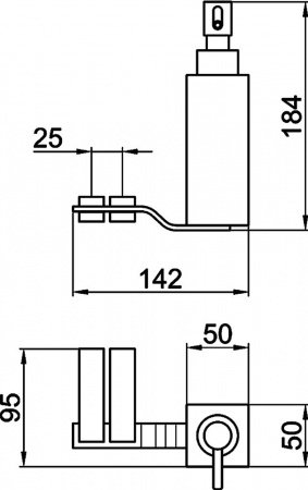 Дозатор жидкого мыла Webert Wolo WO500201 Хром глянцевый
