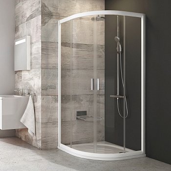 Душевой угол Ravak Blix BLCP4 90x90x190 профиль белый, стекло прозрачное