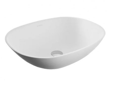 Раковина накладная 55см MonteBianco Loreto Cinque 400 12023 белый матовый