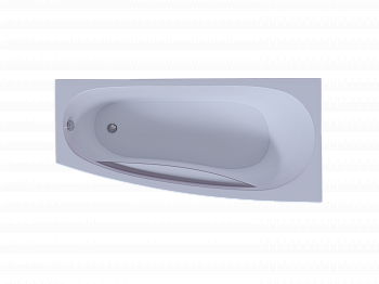 Акриловая ванна Aquatek Пандора 160x75 см R пустая с фр.экр.