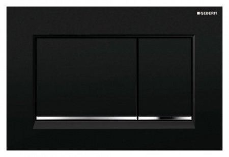 Кнопка смыва Geberit Sigma 30 115.883.KM.1 хром глянцевый/черный