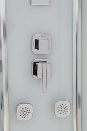 Душевая кабина Black&White G5501 90x90x220 профиль хром глянцевый, стекло прозрачное