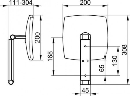 Косметическое зеркало Keuco iLook Move 17613010000 хром