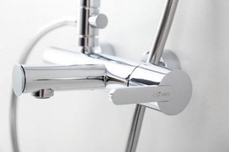 Душевая стойка Cezares LEAF-CVDA-30-BIO белый матовый