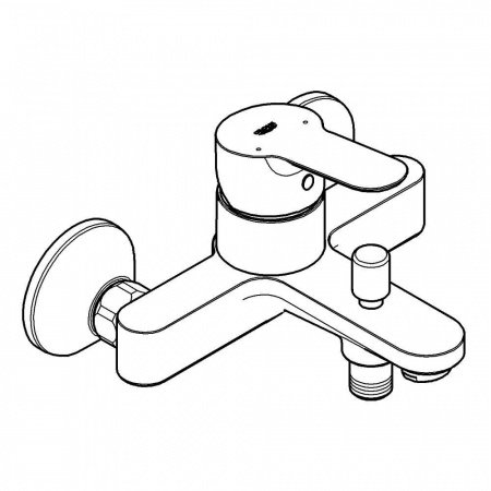 Смеситель для ванны с душем Grohe Bauedge 23334000 хром