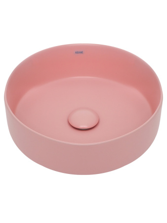Раковина накладная 35.5см AQUAme AQM5012MP розовый матовый