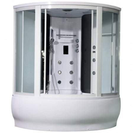 Бокс Orans 9907000 150x150x225 профиль белый, стекло прозрачное