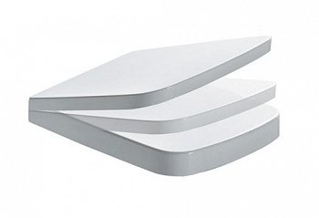 Крышка-сиденье Globo Relais RE020.BI белая, с микролифтом, петли хром