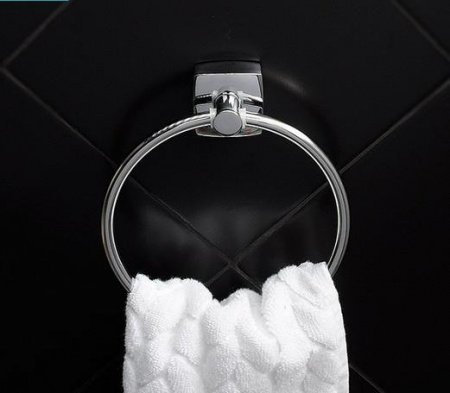 Кольцо для полотенец Fixsen Kvadro FX-61311 Хром