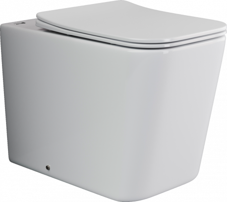 Унитаз приставной Ceramica Nova Cubic CN1809 белый