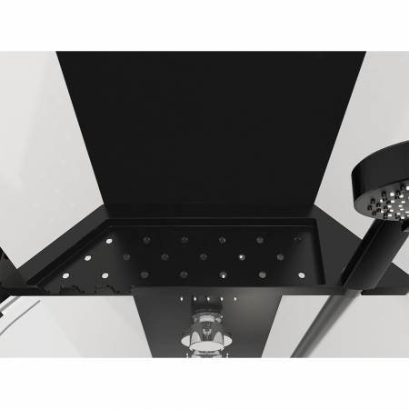 Душевая кабина Black&White G8701 90x90x217 профиль черный матовый, стекло прозрачное