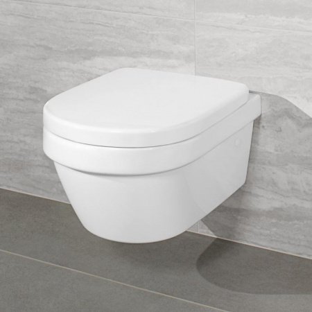 Унитаз подвесной безободковый Villeroy&Boch Architectura Pack 4694HR01 с сиденьем микролифт
