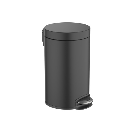 Мусорное ведро с педалью 8л Aquatek AQ4992MB черный матовый