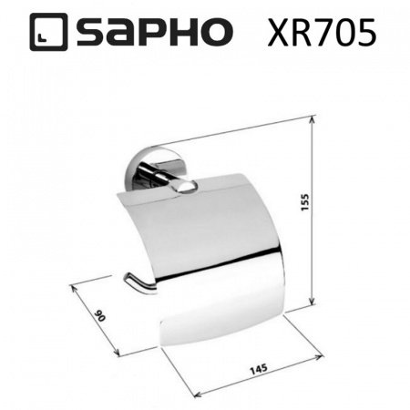 Держатель туалетной бумаги Sapho X-ROUND XR705 хром