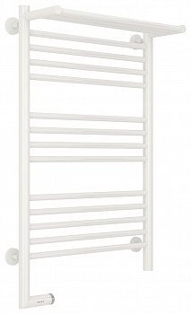 Полотенцесушитель электрический Сунержа Богема с полкой 2.0 80х50 белый, подключение левое