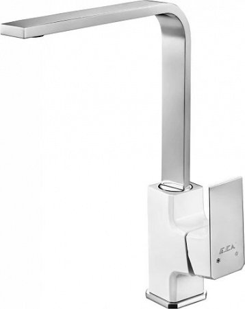 Смеситель для кухни E.C.A Tiera 104818123EX белый/хром