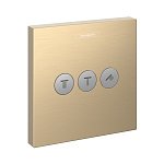 Переключатель для душа на 3 потребителя Hansgrohe ShowerSelect 15764140 бронза шлифованная