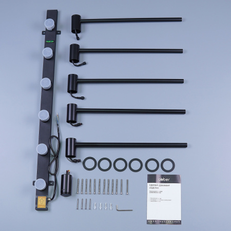 Полотенцесушитель электрический ABBER Charme AH4005MB черный матовый