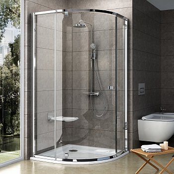 Душевой угол Ravak Pivot PSKK3 80x80x190 профиль хром блестящий, стекло прозрачное