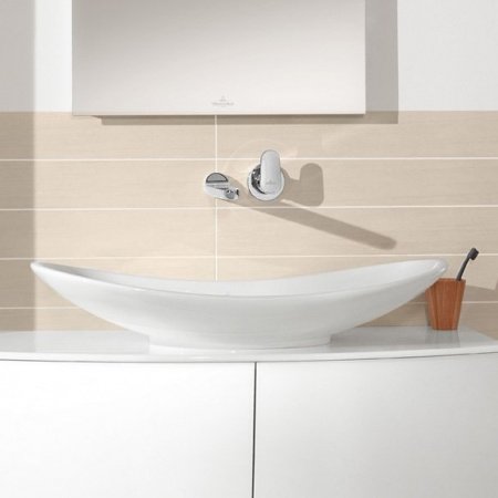 Раковина накладная 80см Villeroy & Boch My Nature 411080R1 белый CeramicPlus