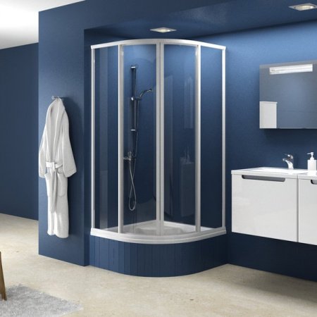 Душевой угол Ravak Supernova SKCP4 SABINA 80x80x170 профиль сатин, стекло прозрачное (для установки на глубокий поддон)