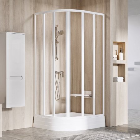 Душевой угол Ravak Supernova SKKP6 80x80x185 профиль белый, стекло прозрачное