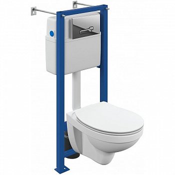 Комплект Cersanit DELFI DPL EO slim + VECTOR + ACTIS  хром глянцевый