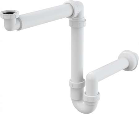 Сифон для раковины Alcaplast A434 Белая