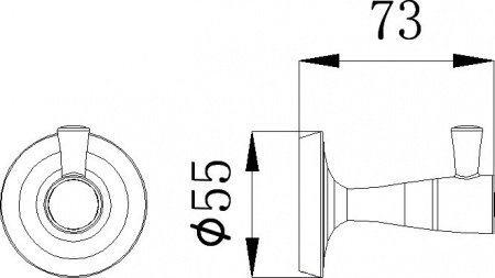 Крючок для полотенец Rush Balearic BA39210 Хром