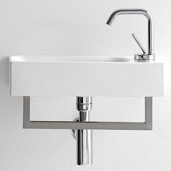 Раковина подвесная / накладная 45см Kerasan Cento 353701R*1 белый