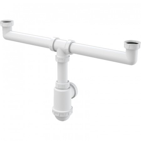 Сифон для кухонной мойки Alcaplast A448-DN50;40 белый