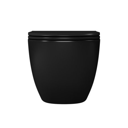 Унитаз подвесной D&K Matrix DT1396025 черный матовый, с сиденьем микролифт