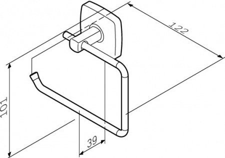 Держатель туалетной бумаги AM PM Gem A9034100 Хром