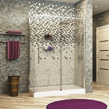 Душевой угол WasserKraft Dinkel 58R34 130x100x200, профиль хром, стекло прозрачное