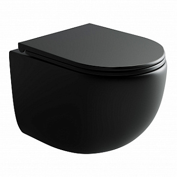 Унитаз подвесной безободковый Ceramica Nova Up CN4007MB черный матовый