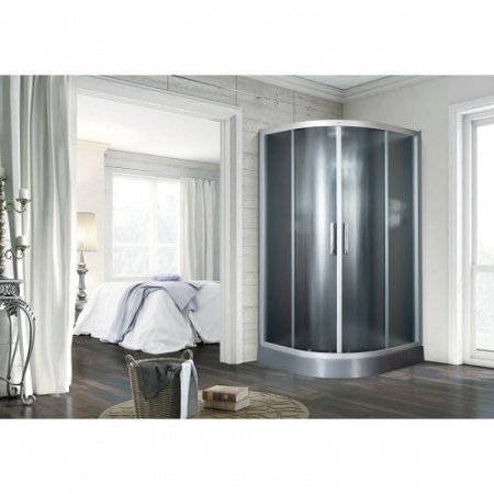 Душевая кабина Esbano Grey ESKG90CR 90x90x210см, профиль хром матовый, стекло рифленое