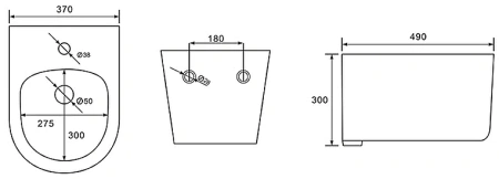 Биде подвесное Aquatek Мия AQ1004-00 белый