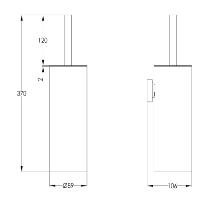 Ершик подвесной Benesque Lumiere 70010504 латунь брашированная