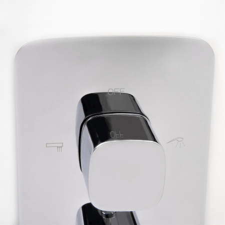 Термостат для ванны с душем на 3 потребителя WasserKraft Naab 8644 хром